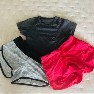 Lululemon Bundle! Size 2 shorts. Size 4 swiftly.